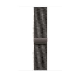 Apple Watch (2025) GPS + Cellular 46 mm - Titan Schiefer - Milanaise Armband Schwarz