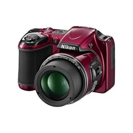 Kompakt Bridge Kamera Coolpix L820 - Rot + Nikon Nikkor 30X Wide Optical Zoom ED VR 22.5–675mm f/3-5.8 f/3-5.8