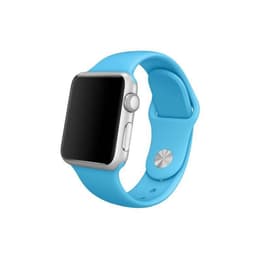 Apple Watch (Series 1) 2016 GPS 38 mm - Aluminium Silber - Sportarmband Blau