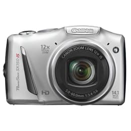 Kompakt Kamera PowerShot SX150 IS - Grau + Canon Zoom Lens 12X IS 28–336mm f/3.4–5.6 f/3.4–5.6