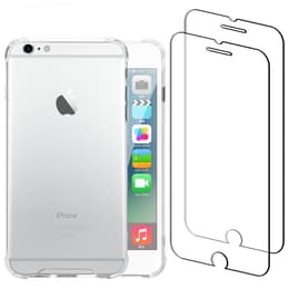 Hülle iPhone 6 Plus/6S Plus und 2 schutzfolien - Recycelter Kunststoff - Transparent