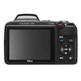 Kompakt Kamera Coolpix L810 - Schwarz + Nikon Nikkor 26X Wide Optical Zoom ED VR 22.5-585mm f/3.1-5.9 f/3.1-5.9