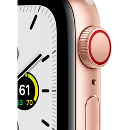 Apple Watch (Series SE) 2020 GPS + Cellular 40 mm - Aluminium Gold - Sportarmband Grau