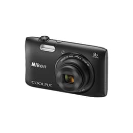 Kompakt - Nikon Coolpix S3600 Schwarz Objektiv Nikon Nikkor 4.5-36.0mm f/3.7-6.6