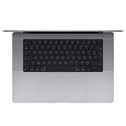 MacBook Pro 16" (2021) - Apple M1 Max mit 10‑Core CPU und 24-core GPU - 64GB RAM - SSD 2000GB - Standard-Display - AZERTY - Französisch