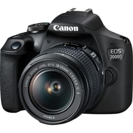 Spiegelreflexkamera EOS 2000D - Schwarz + Canon Zoom EF-S 18-55mm f/3.5-5.6 IS II f/3.5-5.6