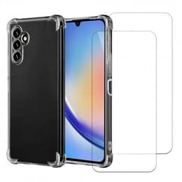 Hülle Galaxy A34 und 2 schutzfolien - TPU - Transparent