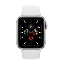 Apple Watch (Series 5) 2019 GPS 40 mm - Aluminium Silber - Sportarmband Weiß