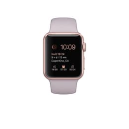 Apple Watch (Series 1) 2016 GPS 38 mm - Aluminium Roségold - Sportarmband Rosa