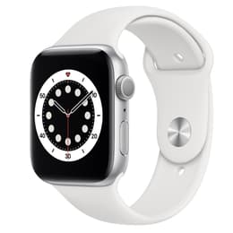 Apple Watch (Series 6) 2020 GPS 40 mm - Aluminium Silber - Sportarmband Weiß