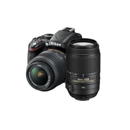 Spiegelreflexkamera D5100 - Schwarz + Nikon Nikkor AF-S DX 18-55mm f/3.5-5.6G VR + 55-300mm f/4-5.6 VR f/3.5-5.6VR + f/4.0-5.6VR