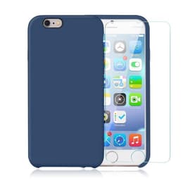 Hülle iPhone 6 Plus/6S Plus und 2 schutzfolien - Silikon - Kobaltblau