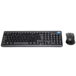 Simpletek Tastatur QWERTY Englisch (UK) Wireless Mouse + Keyboard with Stickers 1000 DPI 2.4G Nano reciever