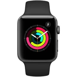 Apple Watch (Series 1) 2016 GPS 38 mm - Aluminium Schwarz - Sportarmband Schwarz