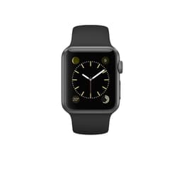 Apple Watch (Series 1) 2016 GPS 38 mm - Aluminium Space Grau - Sportarmband Schwarz