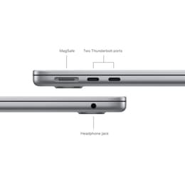MacBook Air 13" (2024) - Apple M3 mit 8‑Core CPU und 8-core GPU - 8GB RAM - SSD 256GB - QWERTY - Englisch