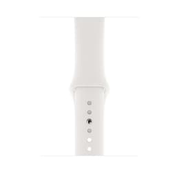 Apple Watch Series 5 (2019) GPS 44 mm - Aluminium Silber - Sportarmband Weiß