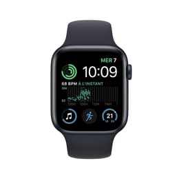Apple Watch (Series SE) 2022 GPS 40 mm - Aluminium Mitternacht - Sportarmband Schwarz