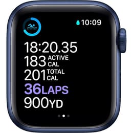 Apple Watch (Series 6) 2020 GPS + Cellular 40 mm - Aluminium Blau - Sportarmband Blau