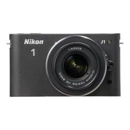 Hybrid - Nikon 1 J1 Schwarz Objektiv Nikon 1 Nikkor 10-30mm f/3.5-5.6 VR