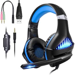 Gameware GW149 Kopfhörer gaming mit kabel mit Mikrofon - Schwarz/Blau