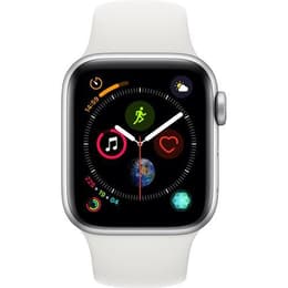 Apple Watch (Series 4) 2018 GPS 40 mm - Aluminium Silber - Sportarmband Weiß