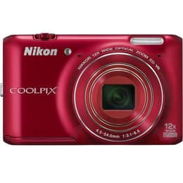 Kompakt Kamera CoolPix S6500 - Rot Nikon Zoom optique 12X 27-95mm f/2.3 f/2.3