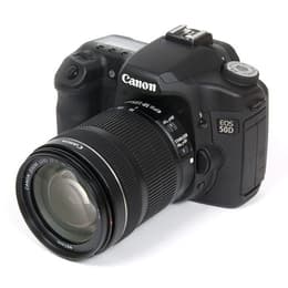 Spiegelreflexkamera - Canon EOS 50D Schwarz + Objektivö Canon EF-S 18-55mm f/4-5.6 IS II