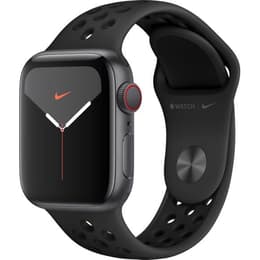 Apple Watch (Series 5) 2019 GPS + Cellular 40 mm - Aluminium Space Grau - Nike Sportarmband Anthrazit/Schwarz