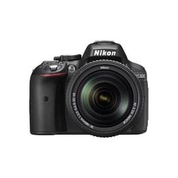 Reflexkamera - Nikon D5300 - Schwarz + Nikkor-Objektiv 18-140 mm