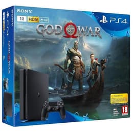 PlayStation 4 Slim 1000GB - Schwarz + God of War