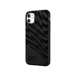 Back Market Hülle iPhone 11 und schutzfolie - Recycelter Kunststoff - Schwarz