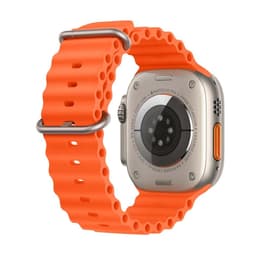 Apple Watch Ultra 2 (2023) GPS + Cellular 49 mm - Titan Titan Natur - Ocean Armband Orange