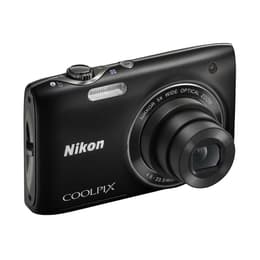 Kompakt Kamera Coolpix S3100 - Schwarz + Nikon Nikkor Wide Optical Zoom 26-130 mm f/3.2-6.5 f/3.2-6.5