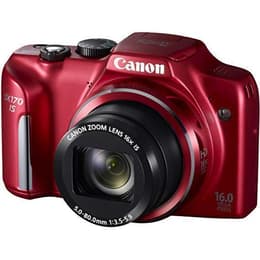 Kompakt Kamera PowerShot SX170 IS - Rot + Canon Canon Zoom lens 28-448 mm f/3.5–5.9 f/3.5–5.9
