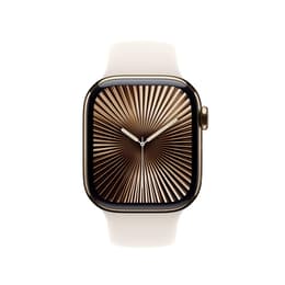 Apple Watch Series 10 (2024) GPS + Cellular 42 mm - Titan Gold - Sportarmband Polarstern