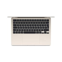MacBook Air 15" (2024) - Apple M3 mit 8‑Core CPU und 10-core GPU - 8GB RAM - SSD 256GB - AZERTY - Französisch