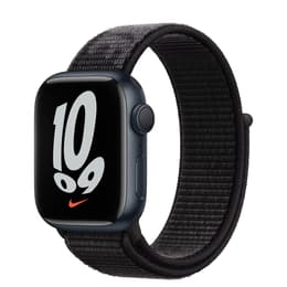 Apple Watch (Series 7) 2021 GPS 41 mm - Aluminium Mitternacht - Nike Sport Loop Schwarz