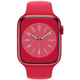 Apple Watch Series 8 (2022) GPS 41 mm - Aluminium Rot - Sportarmband Rot