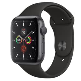 Apple Watch (Series 2) 2016 GPS 42 mm - Aluminium Grau - Sportarmband Schwarz