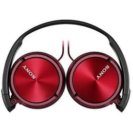 Sony MDR-ZX310R Kopfhörer mit kabel mit Mikrofon - Schwarz/Rot