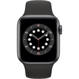 Apple Watch (Series 6) 2020 GPS + Cellular 40 mm - Aluminium Space Grau - Sport loop Schwarz