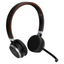 Jabra Evolve 65 Kopfhörer wireless mit Mikrofon - Schwarz/Rot