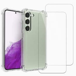 Hülle Galaxy S23 FE und 2 schutzfolien - TPU - Transparent