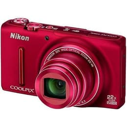 Kompakt Kamera CoolPix S9500 - Rot + Nikon Nikkor 22X Wide Optical Zoom ED VR 25-550mm f/3.4-6.3 f/3.4-6.3