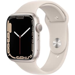 Apple Watch (Series 7) 2021 GPS 41 mm - Aluminium Polarstern - Sportarmband Polarstern