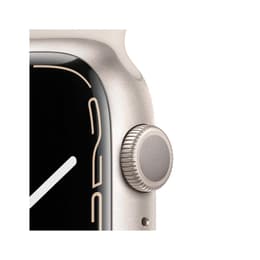 Apple Watch (Series 7) 2021 GPS 41 mm - Aluminium Polarstern - Sportarmband Polarstern