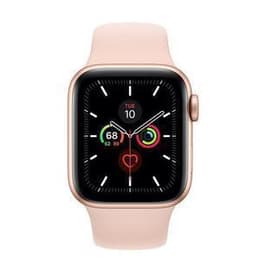 Apple Watch (Series 6) 2020 GPS 44 mm - Rostfreier Stahl Roségold - Sportarmband Rosa