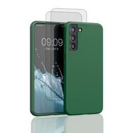 Hülle Galaxy S22+ und 2 schutzfolien - Silikon - Grün