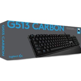 Logitech Tastatur AZERTY Französisch mit Hintergrundbeleuchtung G413 Carbone
